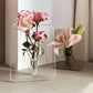 🏺 LIMITED-TIME 50% OFF! 💥 Photo Frame Shaped Clear Flower Vase – Nordic Style, Acrylic, Desktop Decor ✨