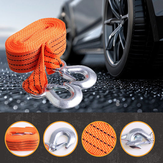 🆘 LIMITED-TIME 50% OFF! ✨ 13ft Car Tow Strap – 3 Tons, Heavy-Duty, Reflective ✨