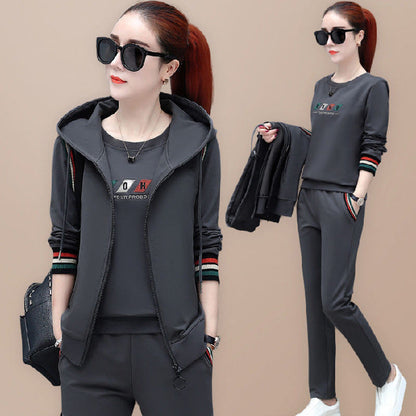 Sports Hooded Sweatshirt 3-Piece Set