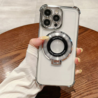 Magnetic Lens Protective Phone Case with Stand