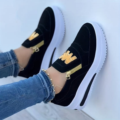 💎 60% OFF! 💎 Women's Casual Platform Slip-On Orthopedic Sneakers – 3-Arch Support, Non-Slip & All-Day Comfort 👟🩺