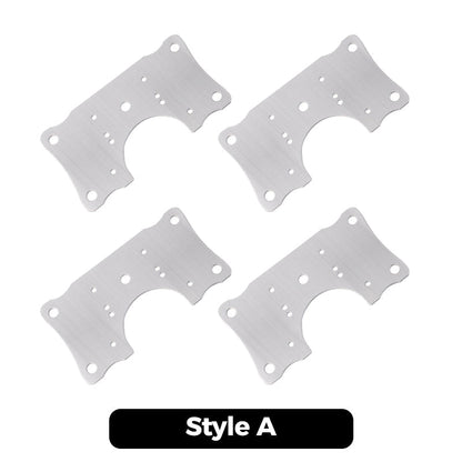 🔩 LIMITED-TIME 50% OFF! 🪑 Stainless Steel Cabinet Door Hinge Plate – Universal Fit, Thickened, With Screws ✨