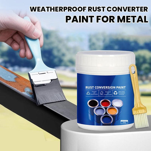 🎉 50% OFF! 🔥 WEATHERPROOF RUST CONVERTER PAINT FOR METAL – ONE-STEP ANTI-RUST & COLOR REFRESH