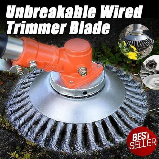 🌿 LIMITED-TIME 50% OFF! ✨ Hot Garden Weed Brush Lawn Mower – Steel Wire Blades, 360° Coverage, Break-Proof 🔥