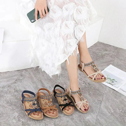💎 60% OFF! 💎 Bohemian Orthopedic Sandals – Arch Support, Non-Slip Sole & Barefoot Comfort for All-Day Wear 🌈👣