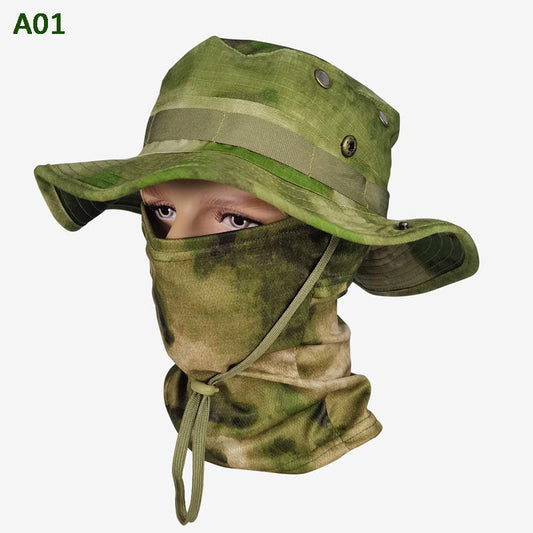 🧢 LIMITED-TIME 50% OFF! 🎣 2-in-1 Camouflage Fishing Hat & Neck Mask – UPF 50+, Adjustable, Bug & Sun Shield ✨