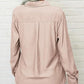 👔 LIMITED-TIME 50% OFF! 💥 Women's Solid Lapel Long Sleeve Button-Down Shirt – V-Neck, Chest Pockets, Loose Fit ✨