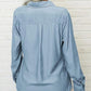 👔 LIMITED-TIME 50% OFF! 💥 Women's Solid Lapel Long Sleeve Button-Down Shirt – V-Neck, Chest Pockets, Loose Fit ✨