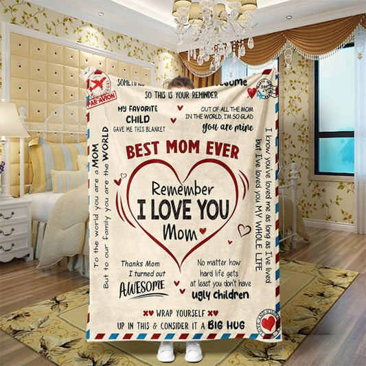 🛋️ LIMITED-TIME 50% OFF! ❤️ Ultra Soft Flannel Warm Blanket – Cozy, Cute Messages, Perfect Gift for Mom 🎁