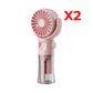 🌀 LIMITED-TIME 50% OFF! ✨ Portable Rechargeable Handheld Misting Fan – Nano-Mist, 4 Speeds, Type-C, Quiet