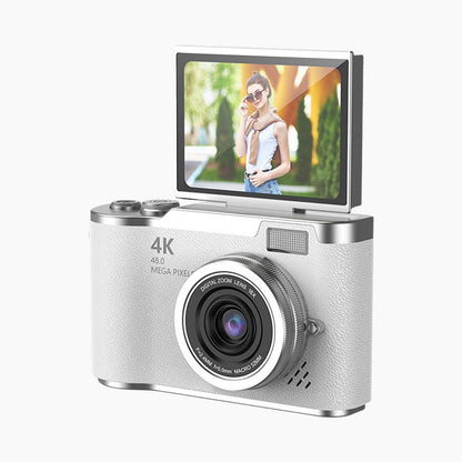 💎 60% OFF! 💎 4K HD Flip-Screen Digital Camera – 8X Zoom, Auto Focus & Rotating Screen for Vlogging & Selfies 📸🌈