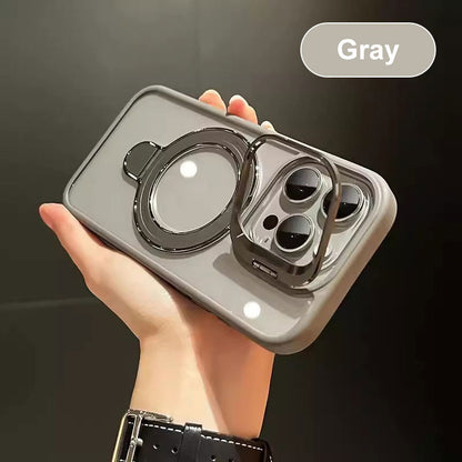 🔥Magnetic Phone Case with Hidden Brackets & Lens Films for iPhone