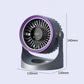 💎 50% OFF! 💎 Mini Portable Rechargeable Wall-Mounted Fan with LED Light – 360° Cooling, 100-Speed Control & USB-C Charging