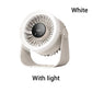 💎 50% OFF! 💎 Mini Portable Rechargeable Wall-Mounted Fan with LED Light – 360° Cooling, 100-Speed Control & USB-C Charging