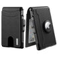 🔥Día del Padre 50% OFF🎁Billetera AirTag para hombres - con estuche de aluminio emergente Clip para dinero Ranuras de cuero delgadas Tarjetero de crédito Billetera bifold con bloqueo RFID Billetera minimalista