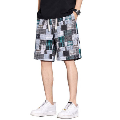 🩳 LIMITED-TIME 50% OFF! ✨ Men's Casual Color-Block Shorts – Bold Panels, Elastic Waist, Breathable 🔥