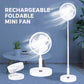 🍃 LIMITED-TIME 54% OFF! ✨ Rechargeable Foldable Mini Fan – Portable, 4 Speeds, Height Adjustable 🔄