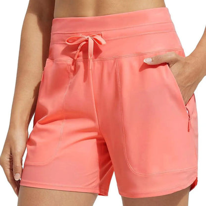 🌞Summer Essentials 46% OFF❄️Women's High-Waisted Quick-Dry Swim Shorts