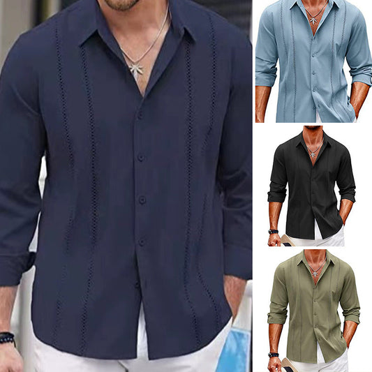 💎 51% OFF! 💎 Men’s Long Sleeve Solid-Color Top – Minimalist, Breathable & Perfect for Layering 🌿👕