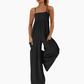👒 LIMITED-TIME 50% OFF! ✨ Beach Backless Jumpsuit – Strappy, Wide-Leg, Flowy 🏖️