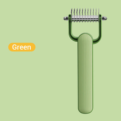 🐾 LIMITED-TIME BUY 1 GET 1 FREE! ✨ Stainless Steel Pet Comb – Double-Sided, Shedding & Detangling, Massage 🐶
