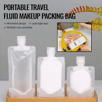 🌷 LIMITED‑TIME 50% OFF! ✈️Portable Travel Fluid Makeup Packing Bag(10 Pcs）