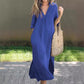 41%OFF🔥Elegante Vestido con Cuello en V y Abertura