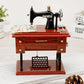 💎 50% OFF! 💎 Wood Mini Sewing Machine Music Box – Handcrafted Retro Decor with Moving Parts & Nostalgic Melody
