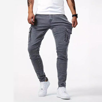👖 LIMITED-TIME 50% OFF! ✨ Men's Slim Fit Jeans – Functional Pockets, Distressed, Modern Cut 🏙️