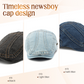 🍃 LIMITED-TIME 50% OFF! 👒 Unisex Denim Newsboy Cap – Timeless, Adjustable, Breathable 🍂