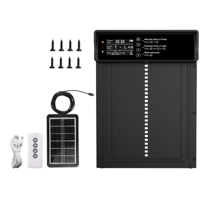 🐓 LIMITED TIME 60% OFF! ☀️ Solar Automatic Chicken Coop Door – Remote Control, Built-in Alarm, Anti-Pinch Safety 🔐