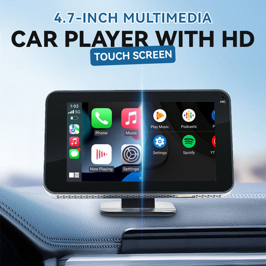 💎 60% OFF! 💎 4.7" HD Touchscreen Car Multimedia Player – Bluetooth 5.0, FM Transmitter & Rearview Camera Support 🚗📱