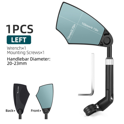 💎 50% OFF! 💎 360° Adjustable Handlebar Bike Mirror – Wider View, Full Rotation & Enhanced Safety 🚴‍♂️