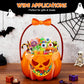 🎃 LIMITED-TIME 50% OFF! Halloween Transparent Pumpkin Favor Bags, Trick-or-Treat Candy Gift Bags