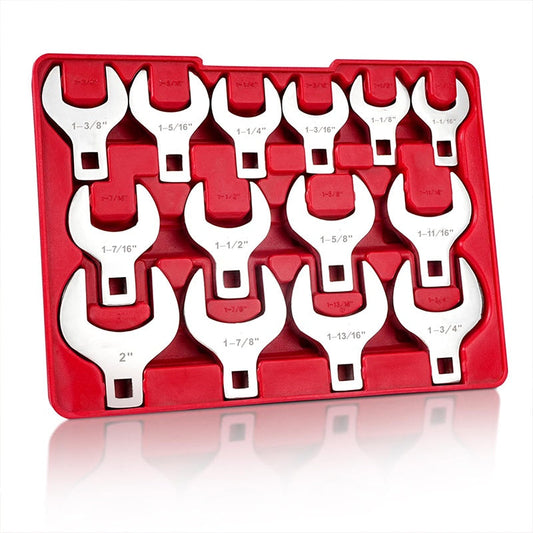 14PCS Juego de llaves crowfoot grandes de 1/2 pulgada