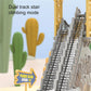 [Regalo perfecto] tobogán de dinosaurio de doble vía eléctrico - diversión interactiva con cambios de vía y luces