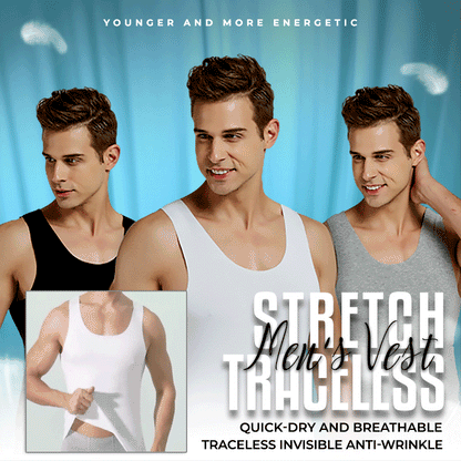 🎽 LIMITED-TIME 50% OFF! ✨ Men's Seamless Vest – Traceless, Breathable, Stretch ✨