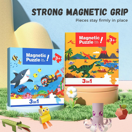🧩 ¡50% DE DESCUENTO! 🧠 Rompecabezas magnéticos para niños: diversión educativa con formas y colores, estimula la creatividad y las habilidades lógicas 🎨📦