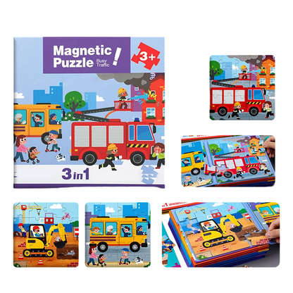 🧩 ¡50% DE DESCUENTO! 🧠 Rompecabezas magnéticos para niños: diversión educativa con formas y colores, estimula la creatividad y las habilidades lógicas 🎨📦