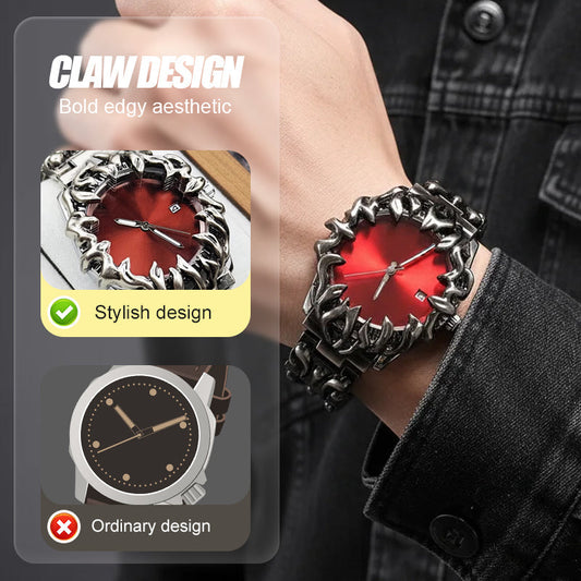 ⌚ LIMITED-TIME 50% OFF! ✨ Claw Disc Watch – Unique Design, Stainless Steel, Quartz, 4 Colors ⏳