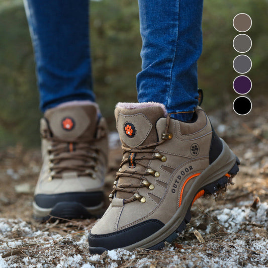 🔥¡50% de descuento por tiempo limitado!🔥Zapatos unisex para senderismo al aire libre con forro afelpado