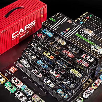 🎅 Promoción de Navidad  55 % DE DESCUENTO 🎁 48 mini coches de juguete con garaje incorporado