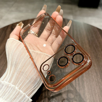 Brillante Estilo de Arena Transparente para iPhone