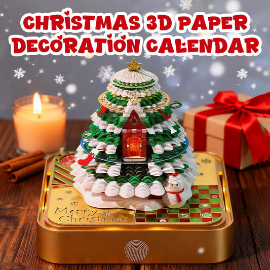 Calendario decorativo navideño en papel 3D🎄