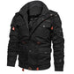 Elegante y Acogedor ❄️! Chamarra Militar de Algodón para Hombre - Ajuste con Cordón, Ideal para Regalo