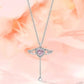 👼 2026 Sale — Over 44,000 Sold!✨ Pink Angel Wings Necklace – Movable Wing Design 💘