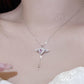 👼 2026 Sale — Over 44,000 Sold!✨ Pink Angel Wings Necklace – Movable Wing Design 💘