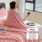 ❄️ LIMITED-TIME 50% OFF! 🧶 Thickened rabbit plush&milk velvet cover blanket – Fluffy, Warm, Washable ✨