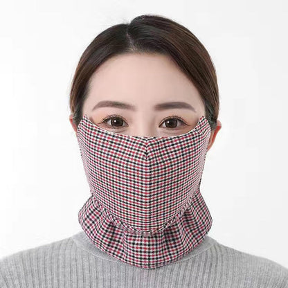 💥 ¡COMPRA 2 Y LLÉVATE 3!🔥 Mascarilla facial tipo polaina para el cuello de algodón a cuadros