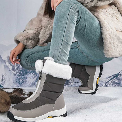 🎁¡50% DE DESCUENTO!🎅  Botas de Nieve para Mujer con Cremallera, Calientes y Antideslizantes